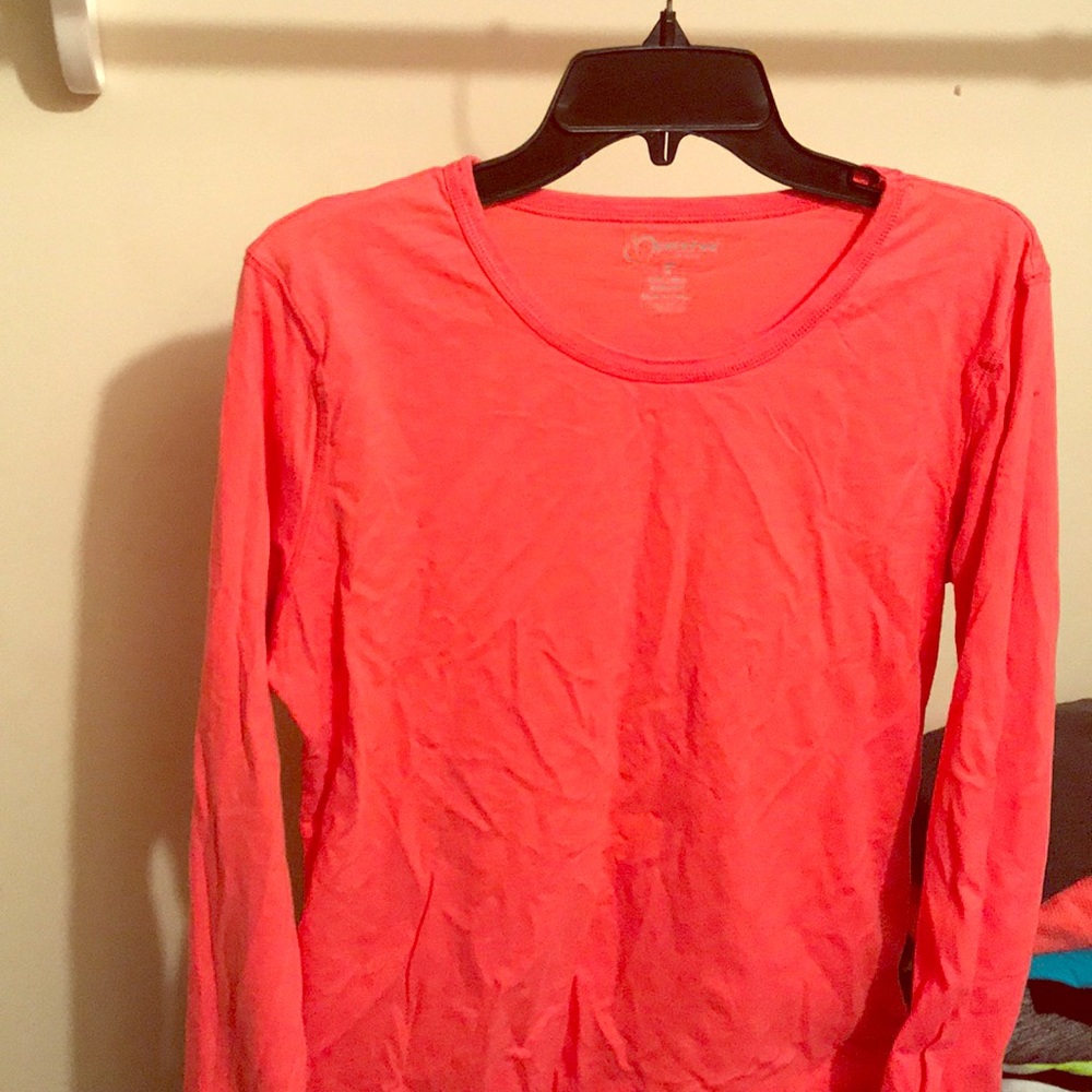 Coral long sleeve scrub undershirt